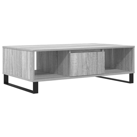 Mesa De Centro Madera De Ingeniería 104X60X35 Cm