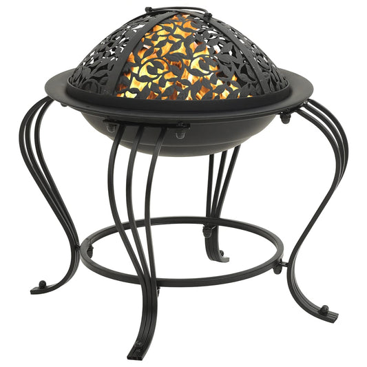 Brasero Con Atizador Acero 49 Cm