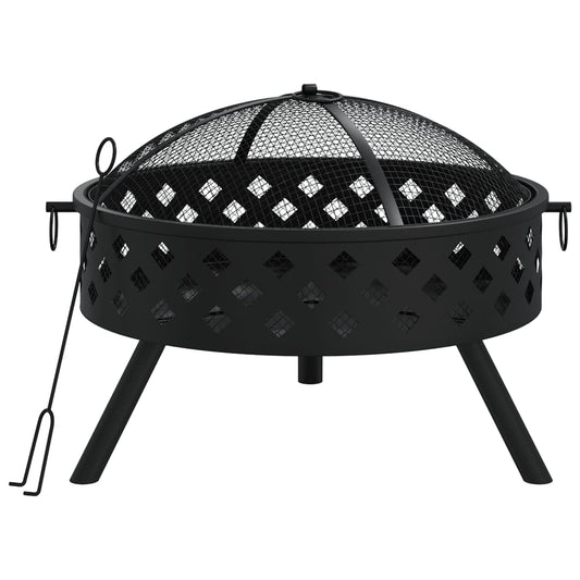 Brasero Con Atizador Acero Xxl 58 Cm