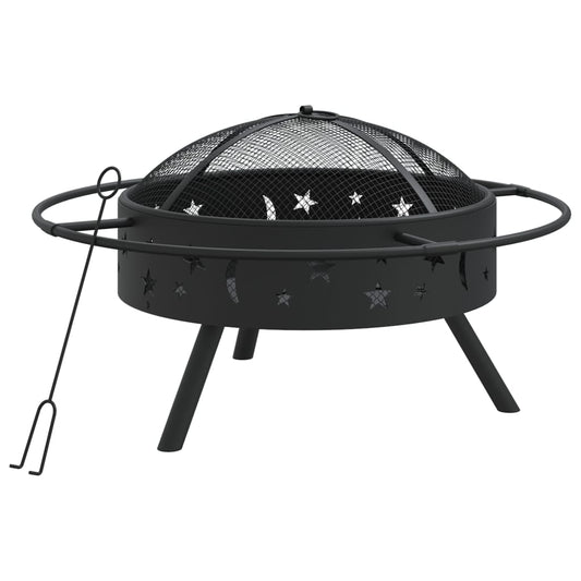 Brasero Con Atizador Acero Xxl 70 Cm