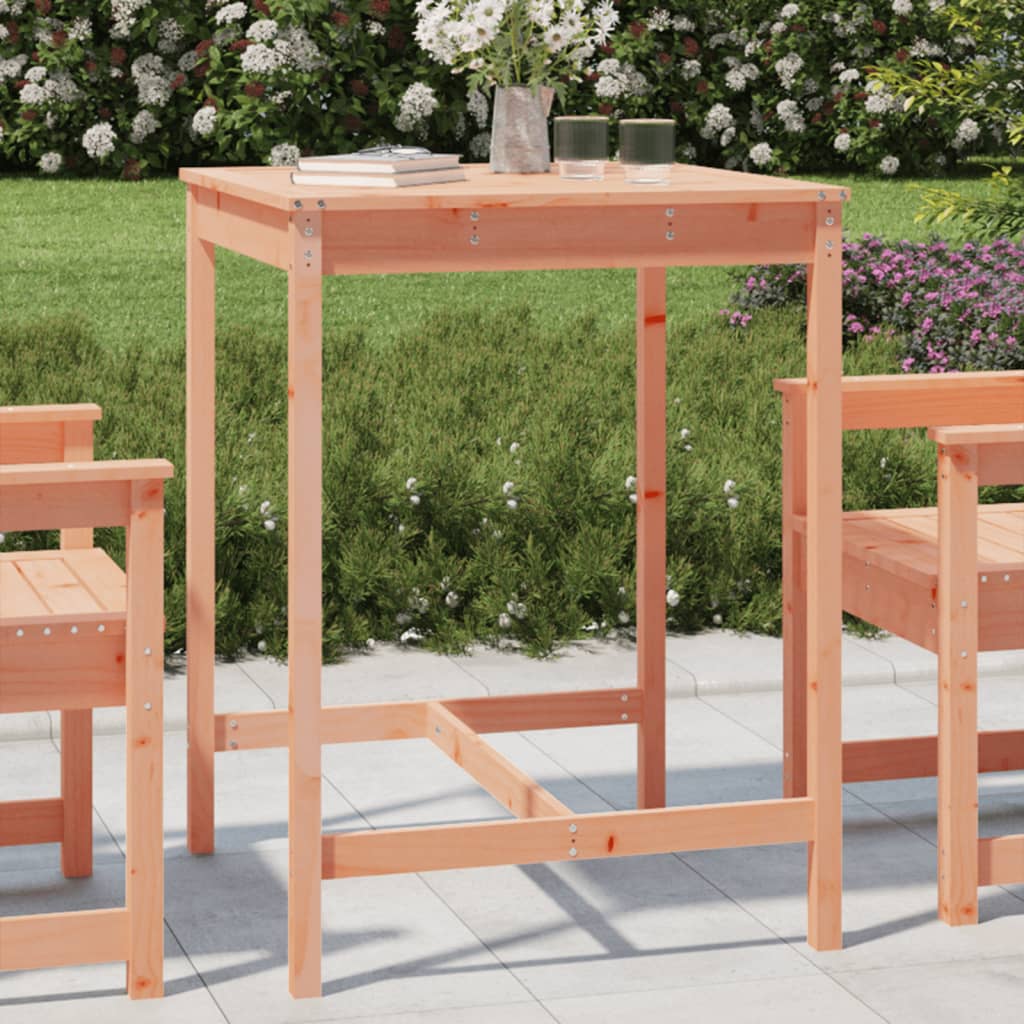 Mesa De Jardín Madera Maciza 159,5X82,5X110 Cm