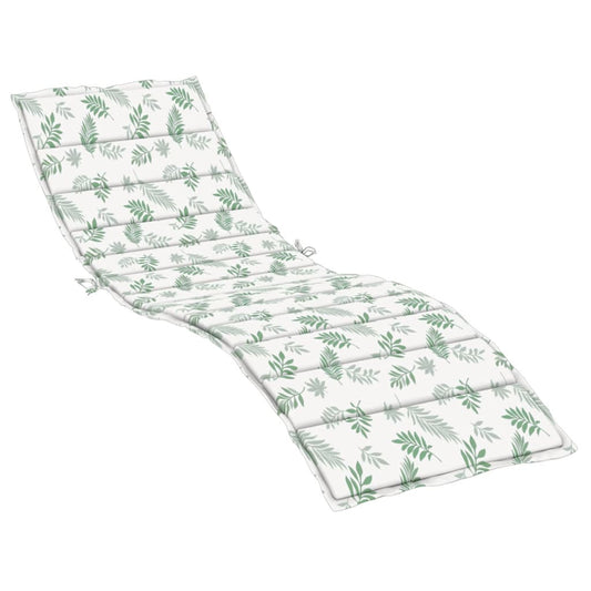 Cojín De Tumbona Tela Oxford Estampado De Hojas