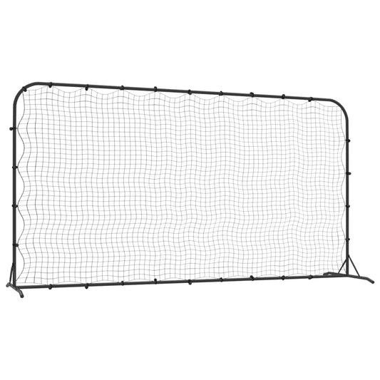 Red De Rebote De Fútbol Hdpe Negrp 366X90X183 Cm