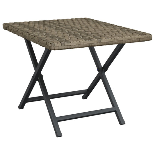 Mesa Plegable Ratán Sintético 45X35X32 Cm
