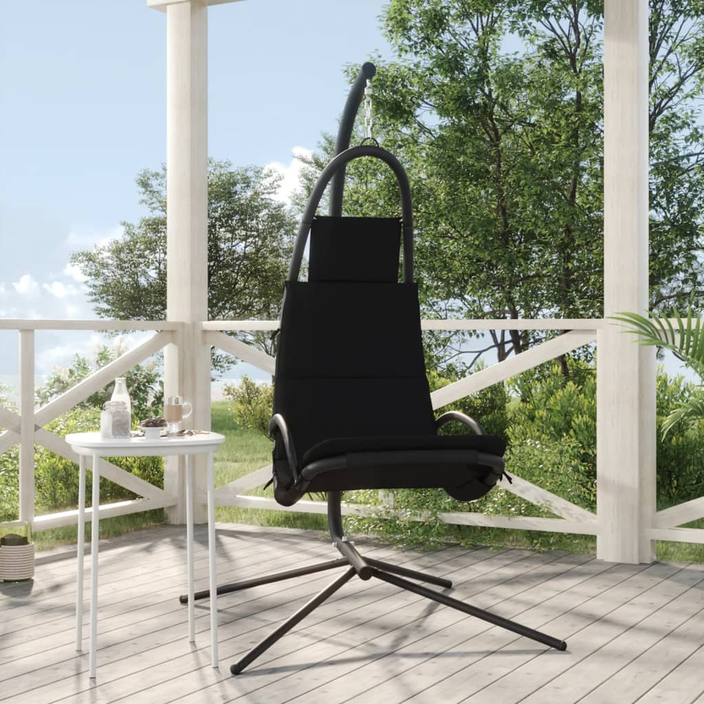 Silla Colgante Jardín Con Cojín Acero Y Tela Oxford