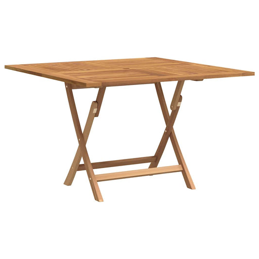 Mesa De Jardín Plegable Madera Maciza De Teca 110X110X75 Cm