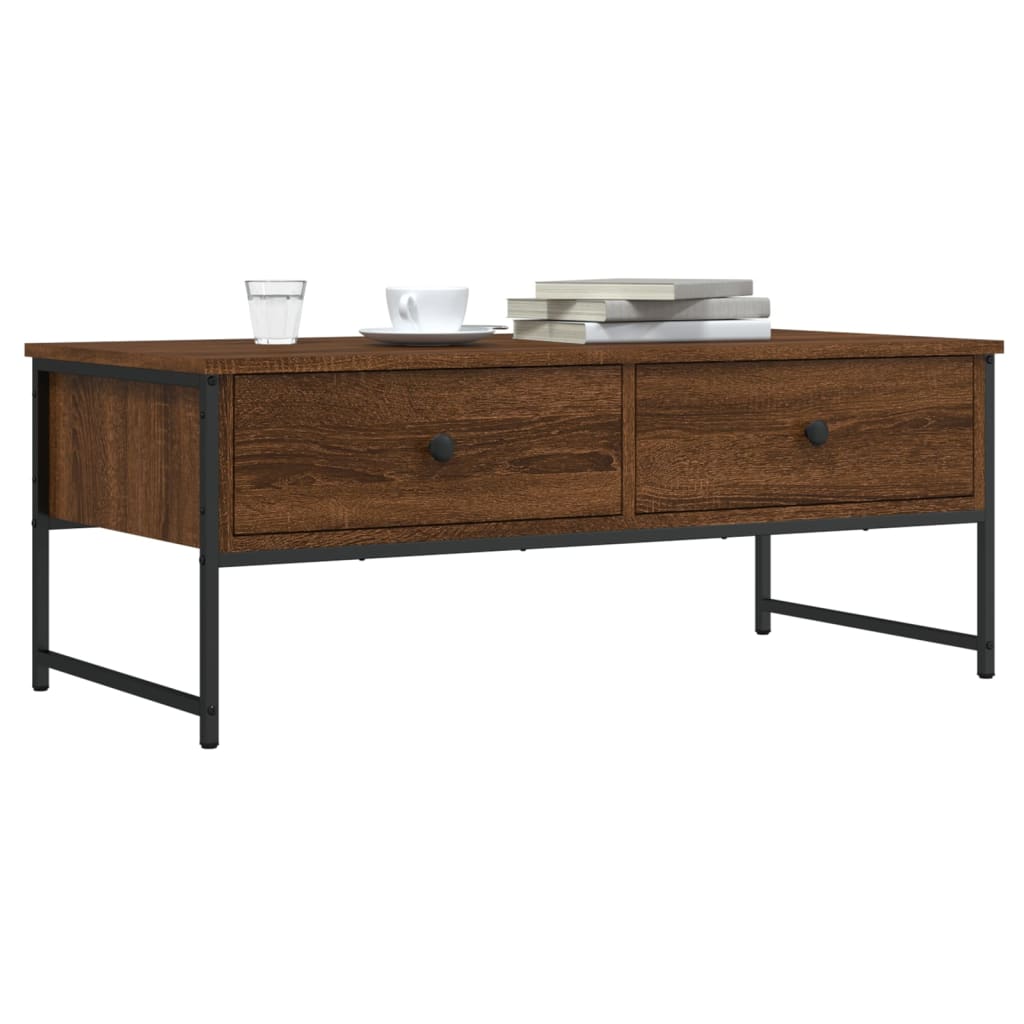 Mesa De Centro Madera De Ingeniería 101X49X39,5 Cm