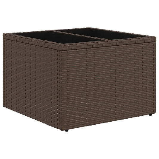 Mesa De Jardín Superficie Ratán Pe 55X55X37 Cm