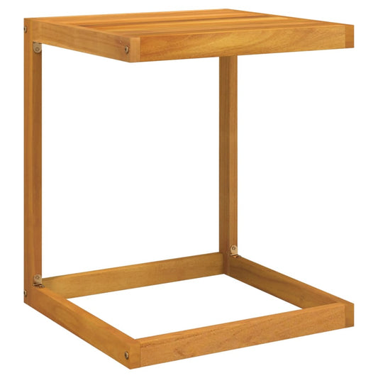 Mesa En Forma De C Madera Maciza De Acacia 42X40X50 Cm