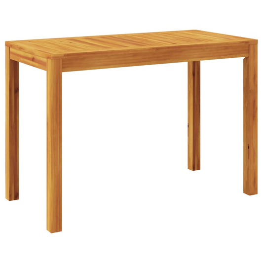 Mesa De Comedor De Jardín Madera Maciza De Acacia