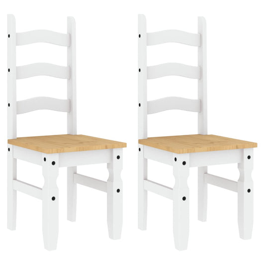 Sillas De Comedor Corona 2 Uds Madera Pino 42X47X107 Cm