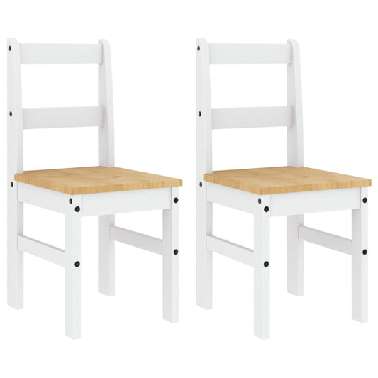 Sillas De Comedor Panama 2 Uds Madera Pino 40X46X90 Cm