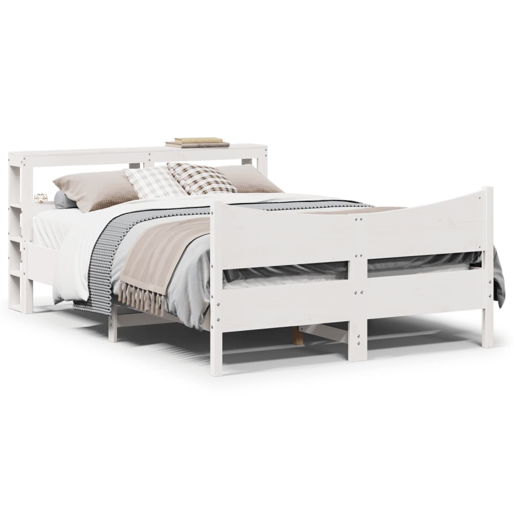 Estructura De Cama Con Cabecero Madera Pino