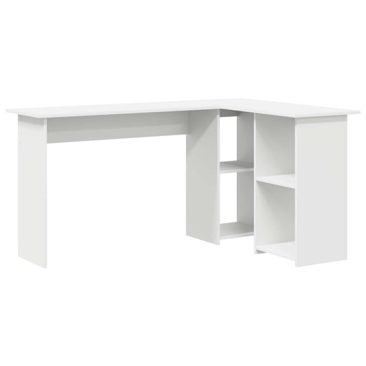 Escritorio Con Estante 142 X 102 X 73 Cm Madera De Ingeniería