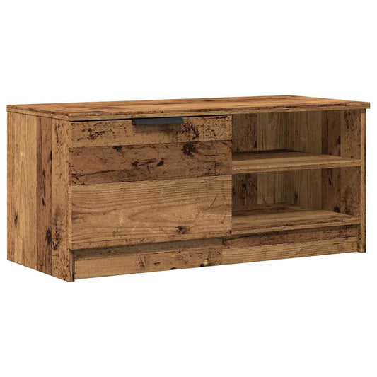 Mueble Para Tv Madera Contrachapada Envejecida 80X35X36,5 Cm