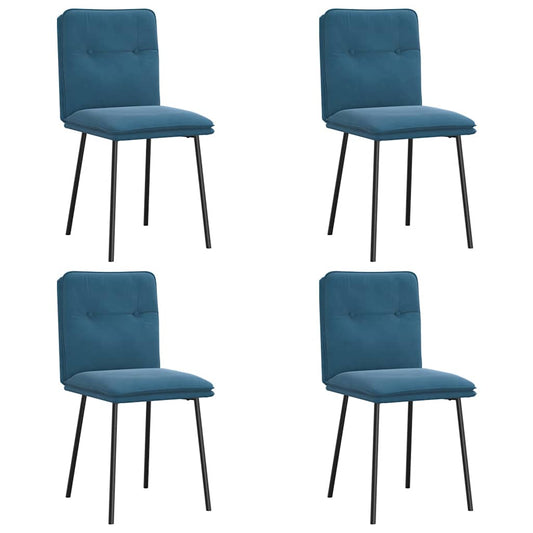 Sillas De Comedor 4 Unidades Terciopelo
