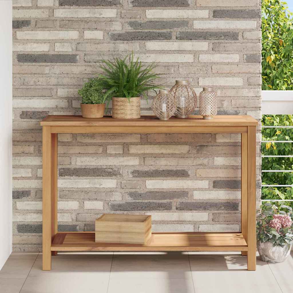 Mesa Consola Marrón Madera De Teca Maciza