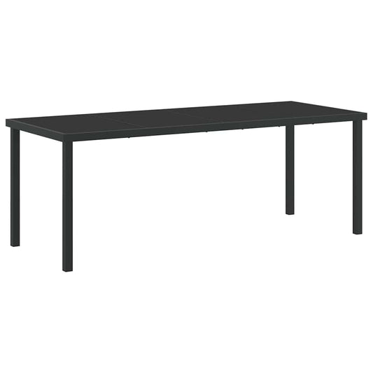 Mesa De Jardín Negro Metal