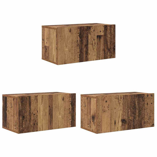 Conjunto De Mueble De Tv 3 Pcs Marrón 60 X 30 X 30 Cm