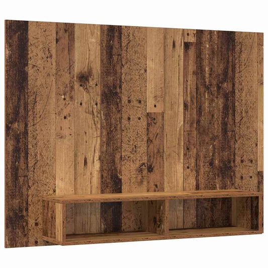 Conjunto De Mueble De Tv Madera Envejecida 120 X 23,5 X 90 Cm