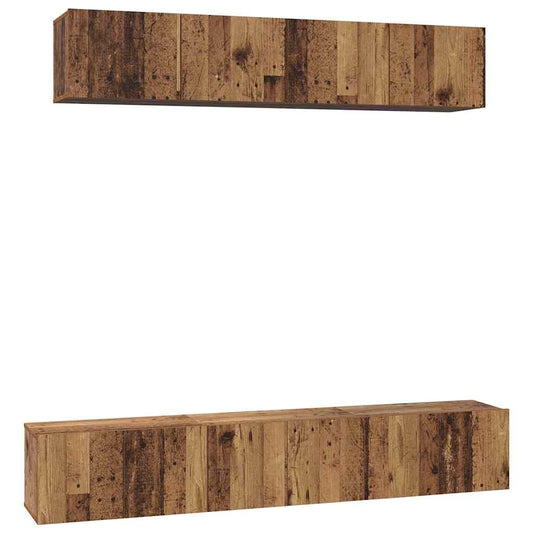 Conjunto De Mueble De Tv 5 Pcs