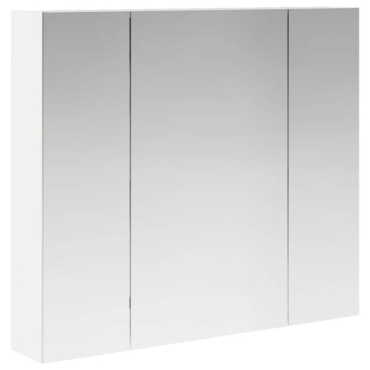Armario Con Espejo De Baño Con Estante 80 X 14.5 X 70 Cm