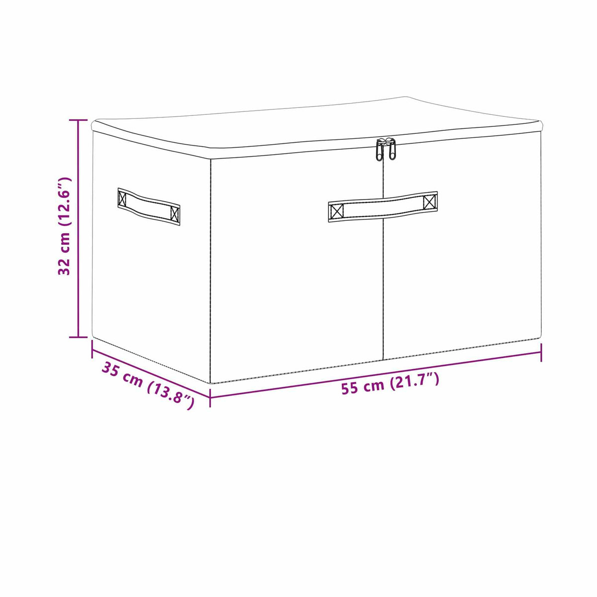 Caja De Almacenamiento 2 Pcs