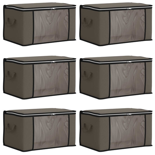 Caja De Almacenamiento Con Ventana Lateral Transparente 6 Pcs