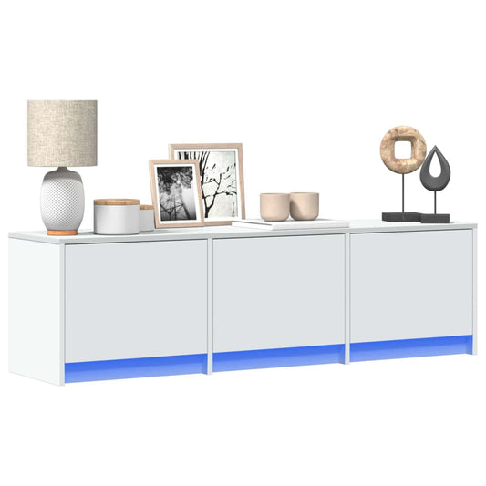 Mueble De Tv Con Led 140 X 34 X 40 Cm Madera De Ingeniería