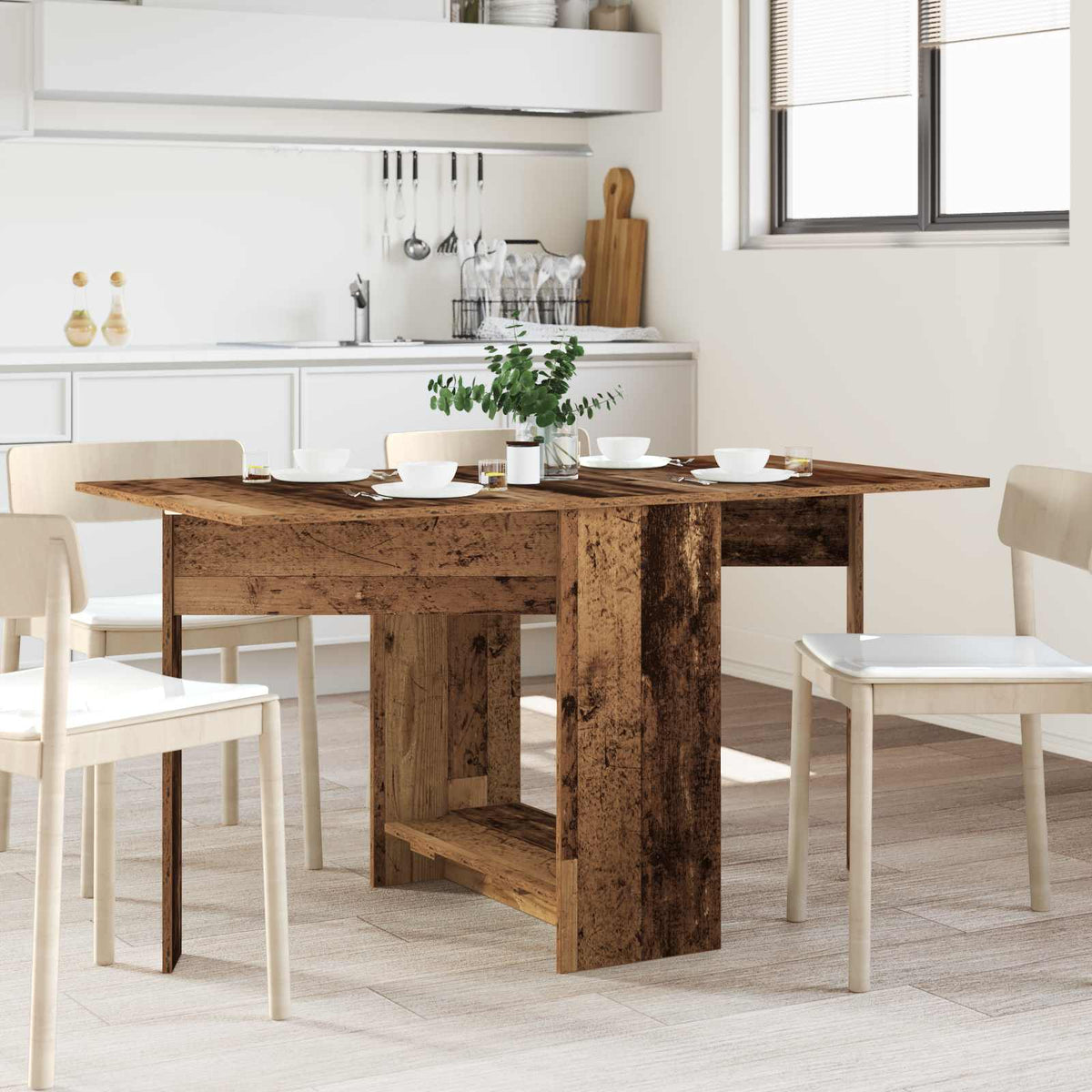 Mesa De Comedor 138 X 70 X 73,5 Cm Madera De Ingeniería