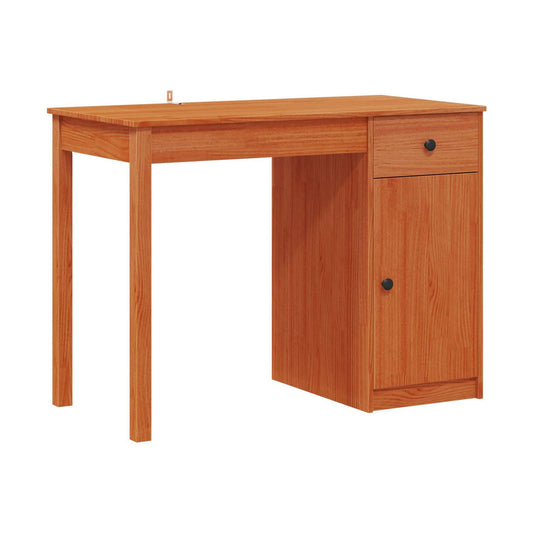 Escritorio Con Cajón 100 X 50 X 74 Cm Pino Macizo