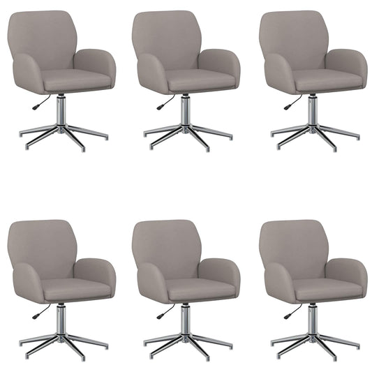 Sillas De Escritorio Giratorias 6 Uds. 54 X 58 X 90 Cm