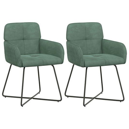 Sillas De Comedor 2 Uds. Terciopelo 59 X 56,5 X 86 Cm