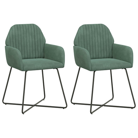 Sillas De Comedor 2 Uds. Terciopelo 55 X 50 X 84 Cm