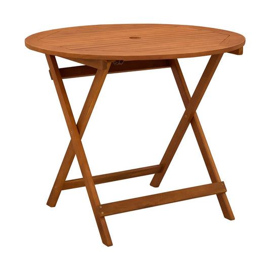 Mesa De Jardín Plegable Marrón