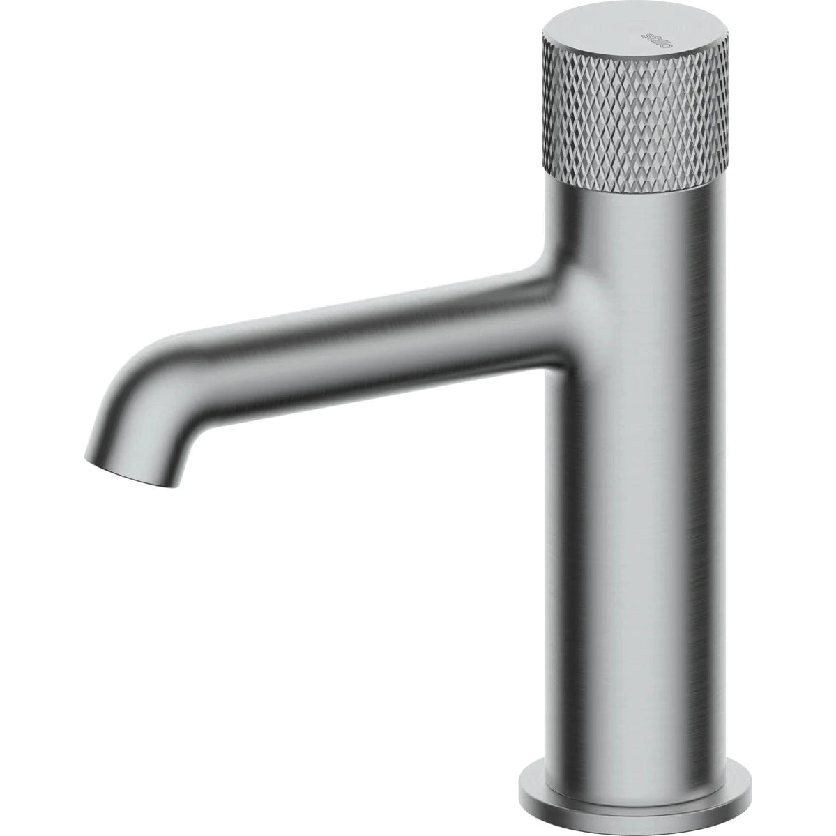 Grifo de lavabo bajo Stillo Hades volante Cold Open apariencia acero inoxidable con aireador