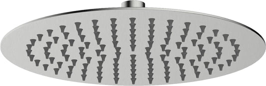 Columna de grifería para ducha monomando Stillo Hades apariencia acero inoxidable rociador mural 2 vías Ø250mm maneral de 3 funciones moleteado
