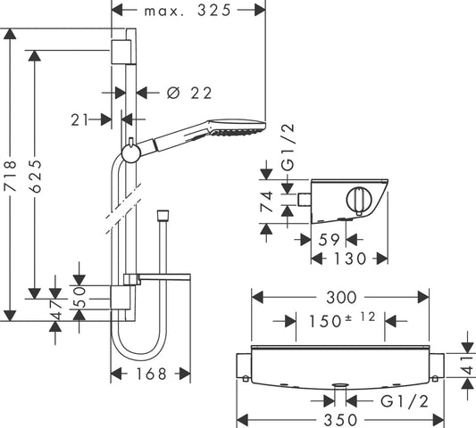 Ducha Hansgrohe Raindance Select E - Cromo