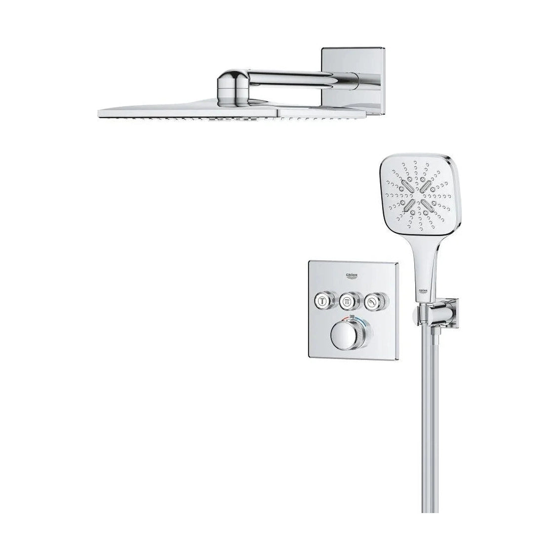 Columna de grifería para baño/ducha empotrada Grohe - Cromo