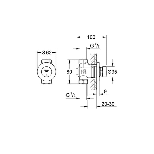 Ducha Grohe Euroeco cosmopolitan se