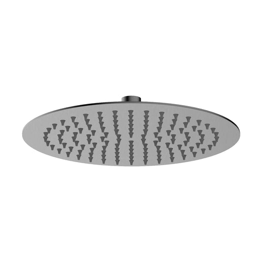 Columna de grifería para ducha monomando Stillo Hades gun metal rociador mural 2 vías Ø250mm maneral de 3 funciones moleteado