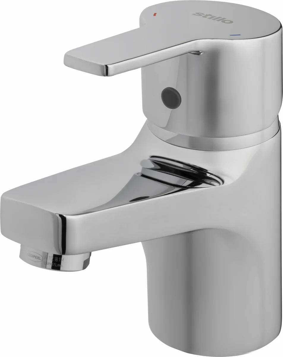 Grifo de lavabo bajo Stillo Capri-N cromo con aireador