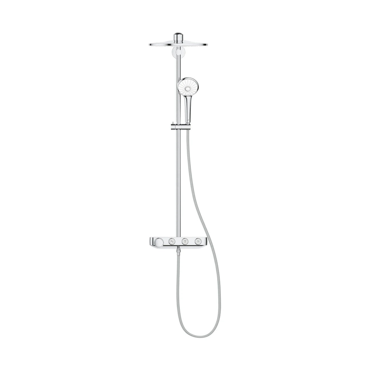 Columna de grifería para ducha termostático Grohe - Blanco/cromo