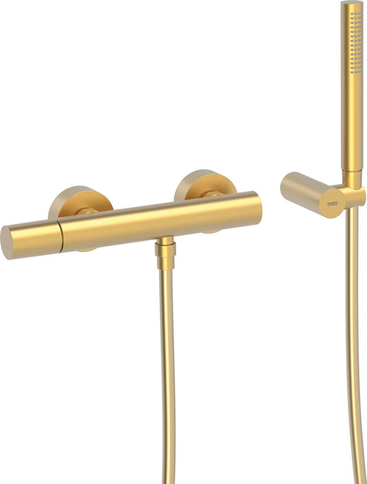 Ducha Tres study exclusive monomando - Oro mate