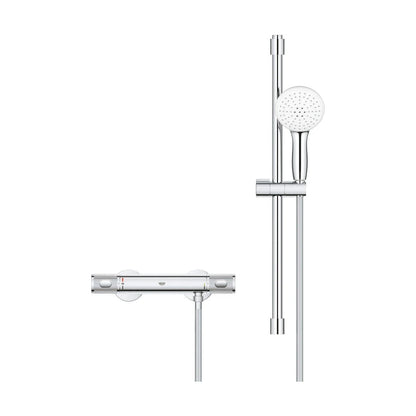 Columna de grifería para ducha termostático Grohe - Cromo