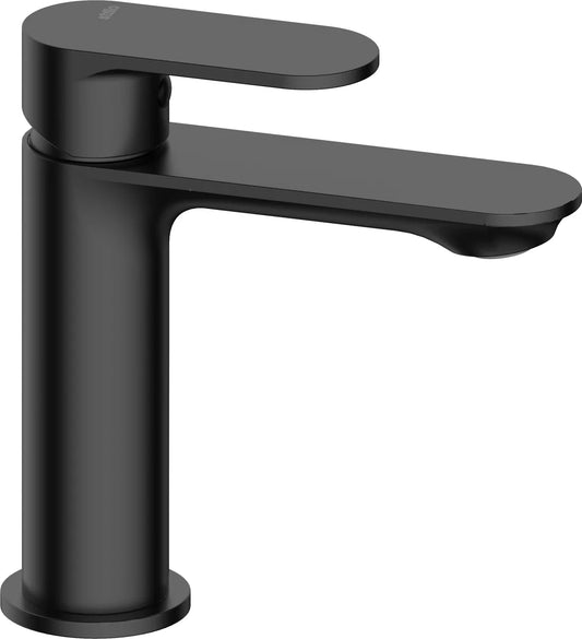 Grifo de lavabo medio Stillo Aura Evo Cold Open negro con aireador
