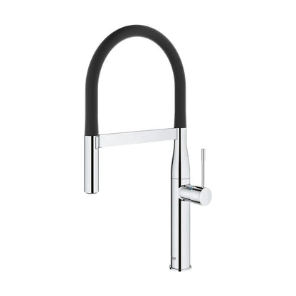 Grifo de cocina Grohe Essence Alta Monomando  - Negro/Cromo