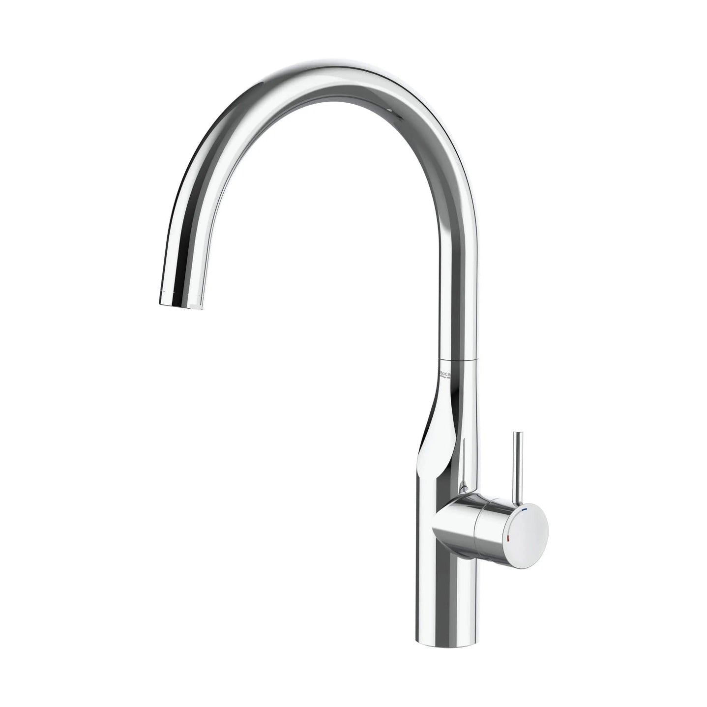 Grifo de cocina extra alto Roca Glera monomando con caño en forma de U acabado cromo
