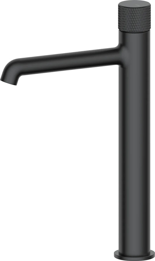 Grifo de lavabo extra alto Stillo Hades volante Cold Open negro con aireador