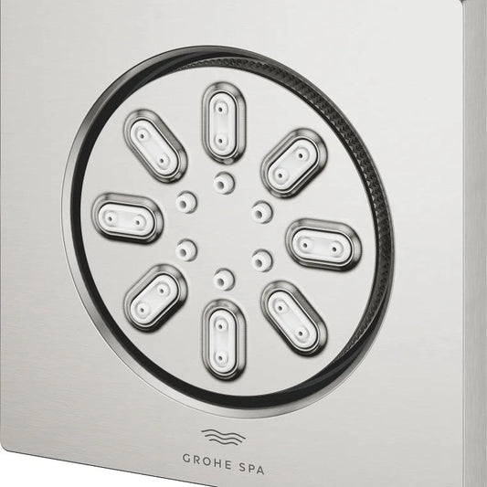 Rociador de ducha cuadrado Grohe rainshower aqua - Cromo